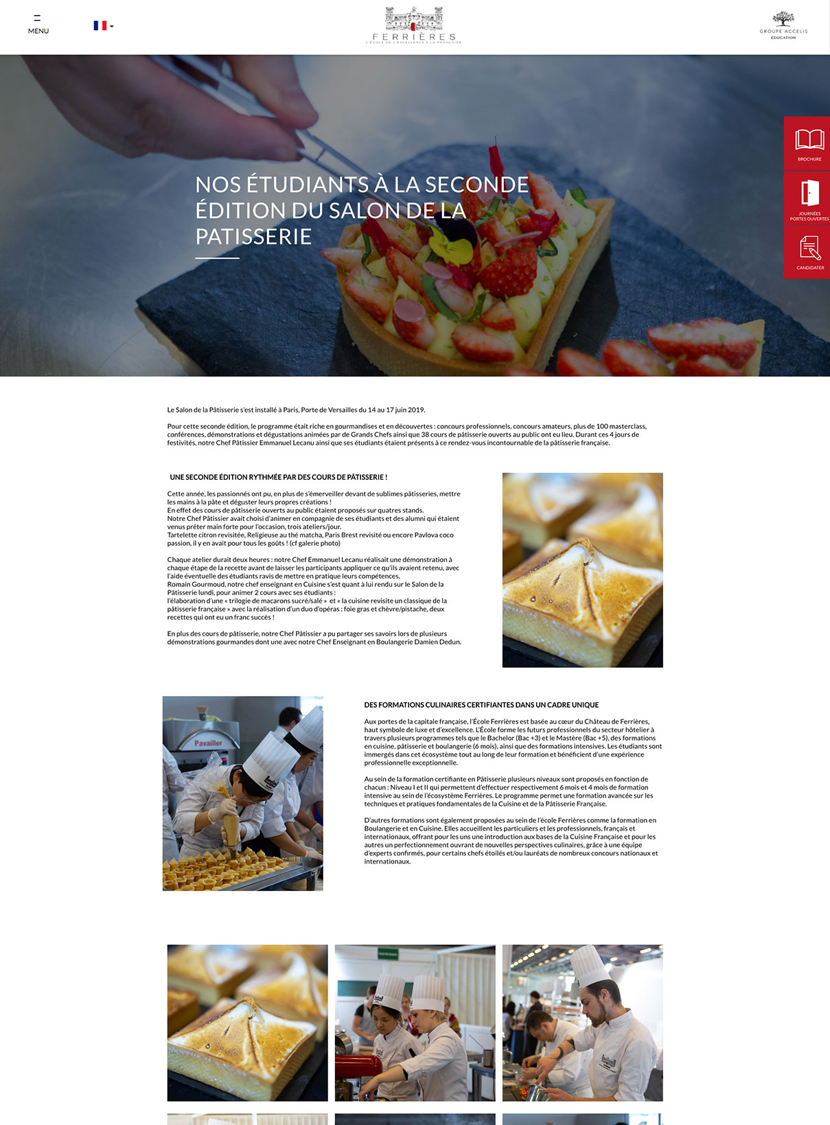 Ferrières Paris, page d'un article