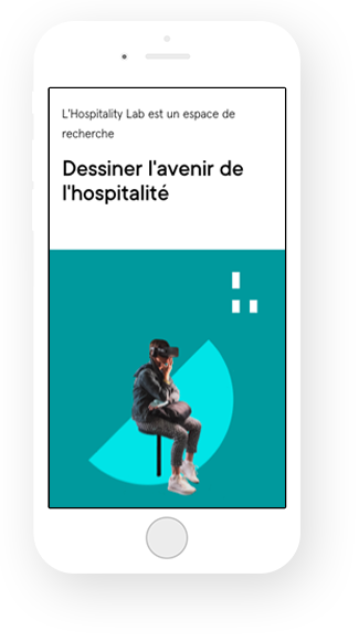 Site internet hospitality Lab version mobile