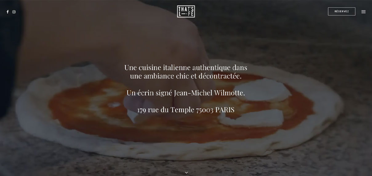 Video accueil site internet That's Life